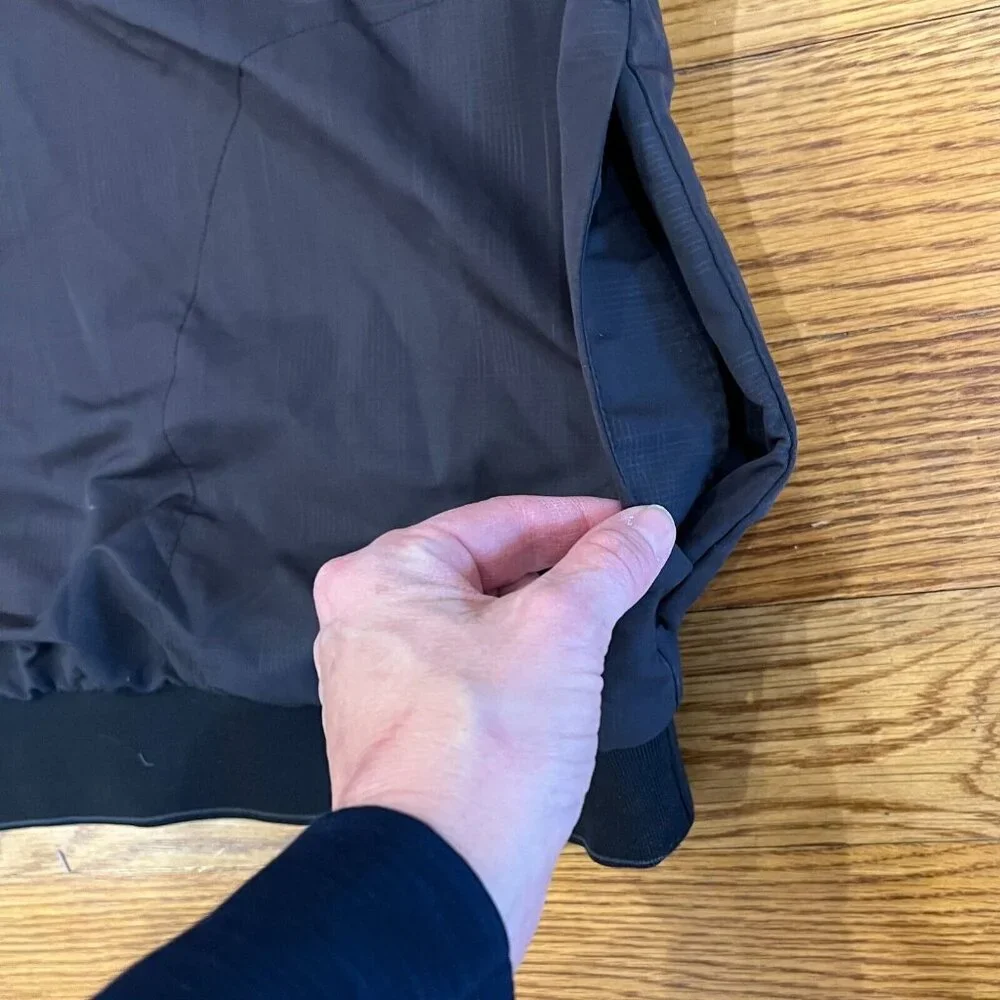 Nike‎ Golf V-neck Windbreaker Black Jacket Mens Large Pullover Long Sleeve Coat